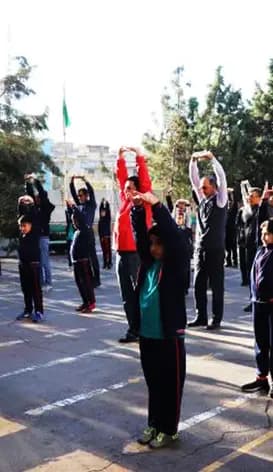 مدرسه نوید صالحین، نرمش صبحگاهی دبستان نوید صالحین 
